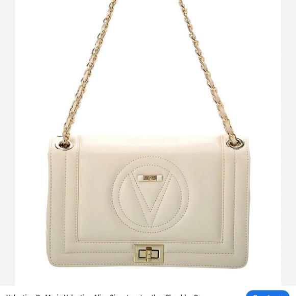 VALENTINO Beatriz Signature Logo Leather Chain Crossbody Bag - Picture 2 of 13